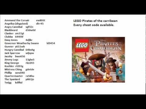 lego pirates of the caribbean codes